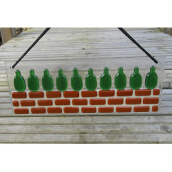 Ten Green Bottles wall hanging