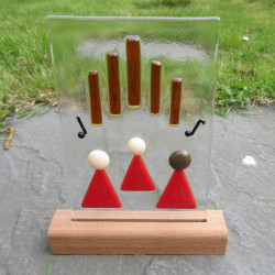 Church Choir with organ in personalised wooden stand