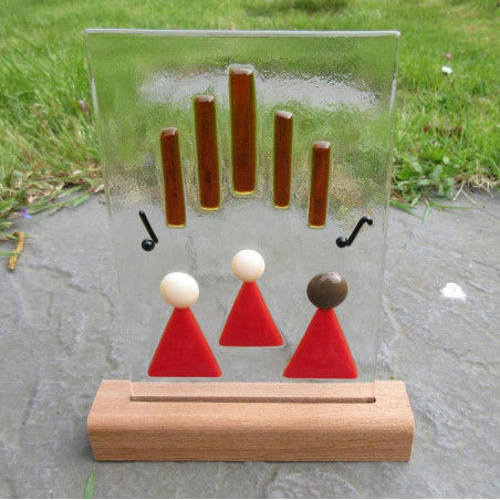 Church Choir with organ in personalised wooden stand