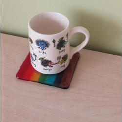 Set of 6 Chunky Rainbow Coasters