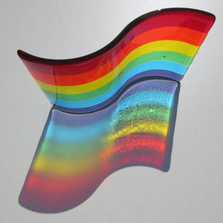 Rainbow Pride Flag - Freestanding Wave