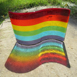 Rainbow Pride Flag - Freestanding Wave