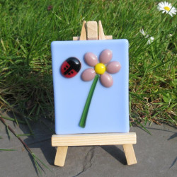 Ladybird and Flower on Mini Easel