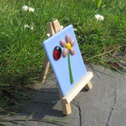 Ladybird and Flower on Mini Easel