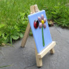 Ladybird and Flower on Mini Easel