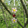 Ladybird and Flowers Mini Hanging