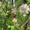 Ladybird and Flowers Mini Hanging