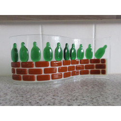 Ten Green Bottles freestanding wave art