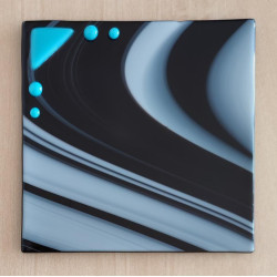 Black and White Swirl Coaster