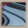 Set of 6 Black and White Swirl Coasters