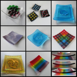 Abstract Squares Trinket Dish